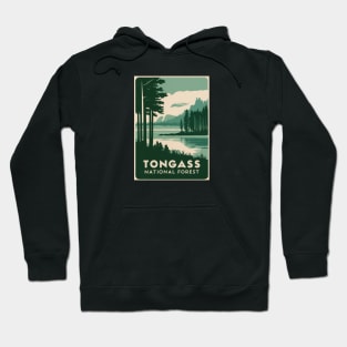 Tongass National Forest Vintage Travel Poster Hoodie